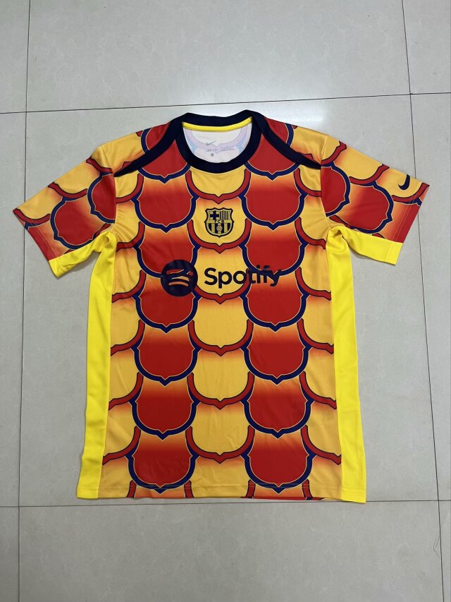 AAA Quality Barcelona 24/25 Special Yellow/Red Soccer Jersey